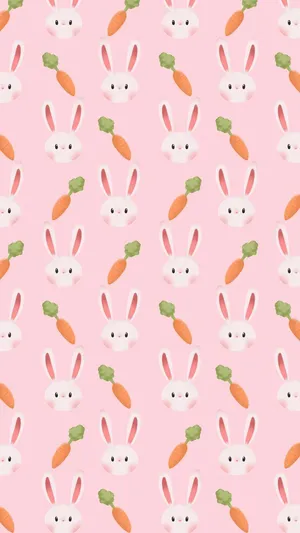 Get Creative With This Kawaii Bunny Wallpaper! Wallpaper
