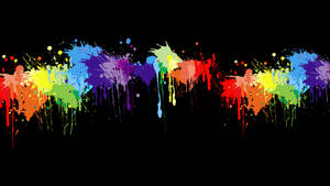 Get Creative With Your Artistic Flair And Use Paint Splatter To Make A Captivating Aesthetic. Wallpaper