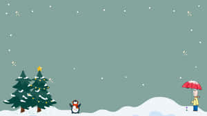 Get In The Festive Mood With This Minimalist Christmas Desktop Wallpaper