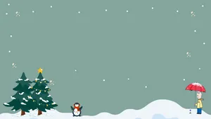 Get In The Festive Mood With This Minimalist Christmas Desktop Wallpaper