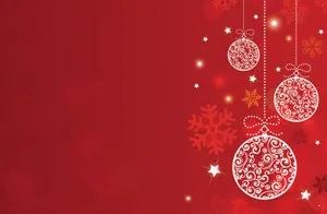 Get Into The Festive Spirit With A Red Aesthetic Christmas! Wallpaper