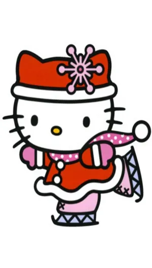Get Into The Festive Spirit With Hello Kitty's Merry Christmas Wallpaper