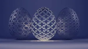 Get Into The Festive Spirit With These Colorful Easter Eggs! Wallpaper