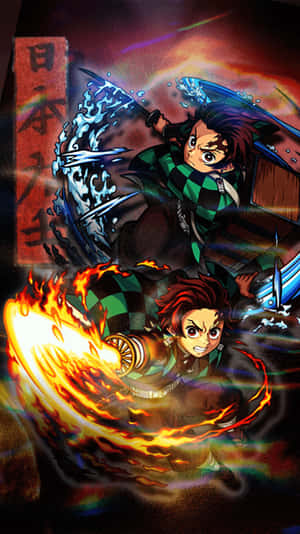 Get Into The Fight With The #demon Slayer Iphone 11 Wallpaper