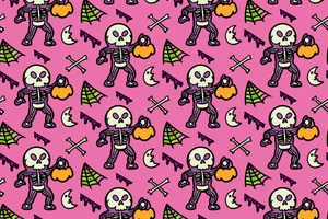 Get Into The Halloween Spirit With Spooky Skeleton Costumes Wallpaper