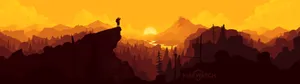 Get Lost In The Adventure Of Dual Screen With Firewatch. Wallpaper