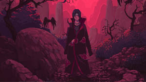 Get Lost In The Dark Depths Of Shisui Uchiha's Eyes Wallpaper