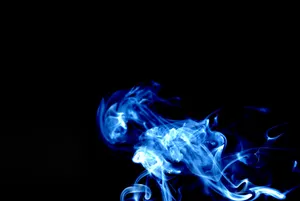 Get Lost In The Haze Of Smoke Blue Wallpaper