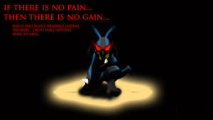 Get Lost In The Mysterious, Endless Depths Of Lucario's Intense Red Eyes Wallpaper