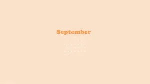 Get Organized For September With This Minimalist Calendar Wallpaper