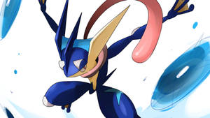 Get Ready For A Battle With Greninja, The Powerful Ninja Pokemon Wallpaper