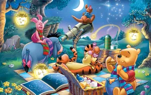 Get Ready For A Spook-tastic Halloween With Winnie The Pooh! Wallpaper