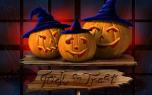 Get Ready For A Spooky Trick Or Treat Night Wallpaper