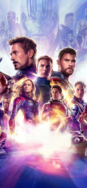 Get Ready For A Thrilling Adventure With The Avengers Endgame Iphone Wallpaper