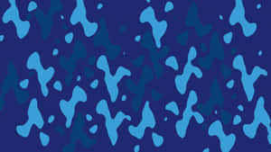 Get Ready For An Adventure With This Blue Camo Wallpaper! Wallpaper