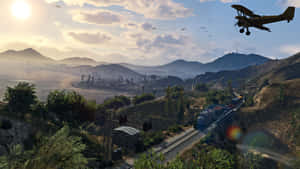 Get Ready For An Epic Adventure In Grand Theft Auto V 4k Wallpaper