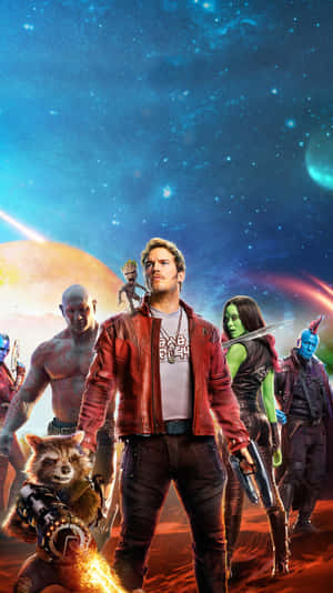 Get Ready For An Epic Adventure With Guardians Of The Galaxy 2 Wallpaper