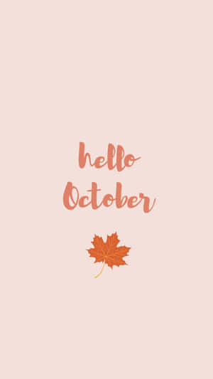 Get Ready For Autumn With A Pumpkin To Welcome October Wallpaper