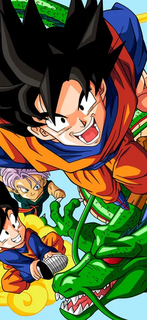 Get Ready For Exciting Dragon Ball Action On Your Iphone Wallpaper