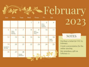 Get Ready For February With This Calendar. Wallpaper