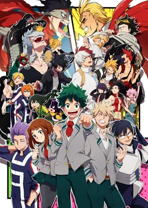 Get Ready For High-flying Action With The Cast Of My Hero Academia Wallpaper