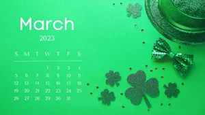 Get Ready For March 2023 Calendar Wallpaper