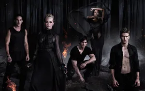 Get Ready For Some Vampire Diaries Desktop Action Wallpaper