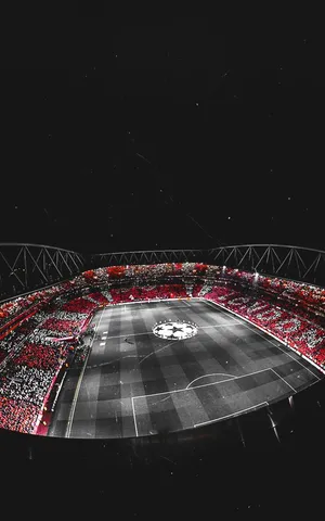 Get Ready For The Big Match In A Packed Soccer Stadium Wallpaper