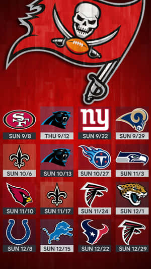 Get Ready For The Game - Represent Your Team With A Tampa Bay Buccaneers Iphone Wallpaper