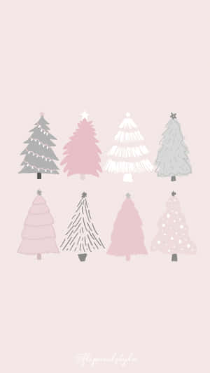 Get Ready For The Holidays With A Festive Pastel Christmas! Wallpaper