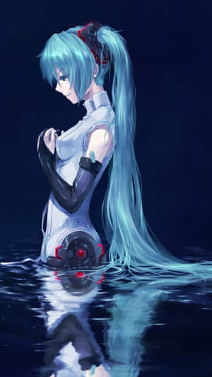 Get Ready To Connect With The World Around You – Hatsune Miku Phone Wallpaper