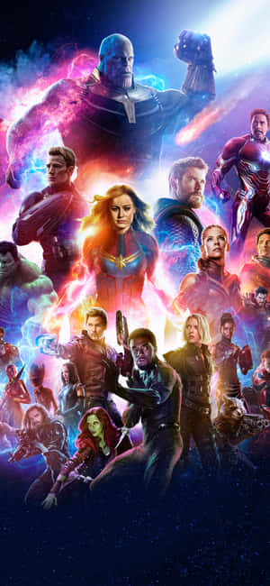 Get Ready To Experience Avengers Endgame On The Go With The Latest Iphone. Wallpaper