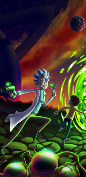 Get Ready To Feel The Wonderful Madness With Rick And Morty Fan Art. Wallpaper