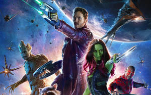 Get Ready To Join The Guardians Of The Galaxy On This Amazing Cosmic Adventure! Wallpaper