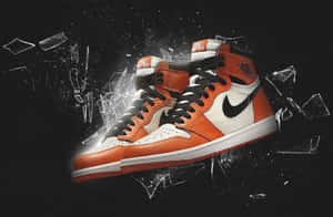 Get Ready To Jump Higher With Nike Air Jordan Shoes Wallpaper