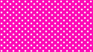 Get Ready To Look Stylish And Retro With The Pink Polka Dot Pattern! Wallpaper