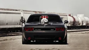 Get Ready To Rev Your Engines With The Dodge Challenger Wallpaper