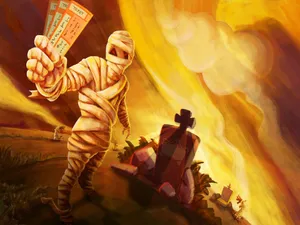 Get Ready To Spook Your Friends With A Mummy Costume This Halloween Wallpaper