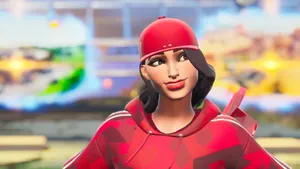 Get Ready To Strike With The Ruby Fortnite Skin Wallpaper