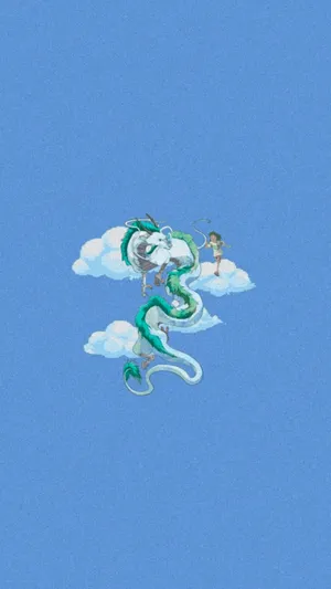 “get Spirited Away Into A World Of Magic And Discovery With Haku's Cellphone.