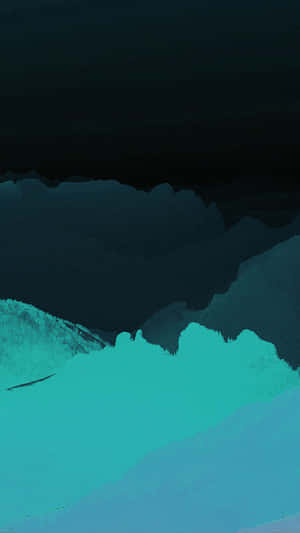 Get Stylish With This Eye-catching Black And Blue Iphone Wallpaper