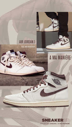 Get The Iconic Look Of The Air Jordan 1 Wallpaper