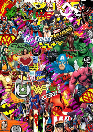 Get The Latest Updates On Marvel And Dc's Superhero Stories In One Place With The Marvel And Dc Iphone! Wallpaper