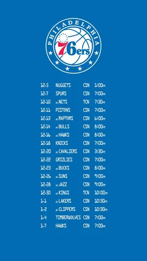 Get The Official 76ers Team App Now And Get Closer To Your Favorite Team! Wallpaper