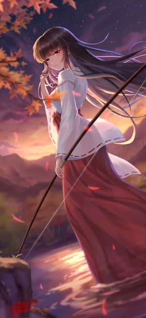 Get The Perfect Wallpaper For Your Iphone With This Inuyasha Design! Wallpaper