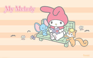 Get Your Work Done Quickly And Stylishly With The My Melody Laptop Wallpaper