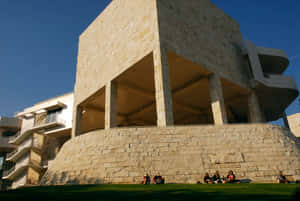 Getty Center Architecture And Visitors Wallpaper