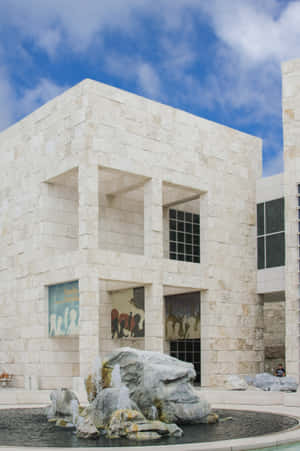 Getty Center Architecture Fountain Wallpaper