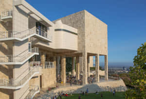 Getty Center Architectureand Visitors Wallpaper