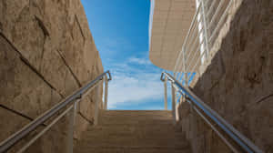 Getty Center Staircase Architecture Wallpaper